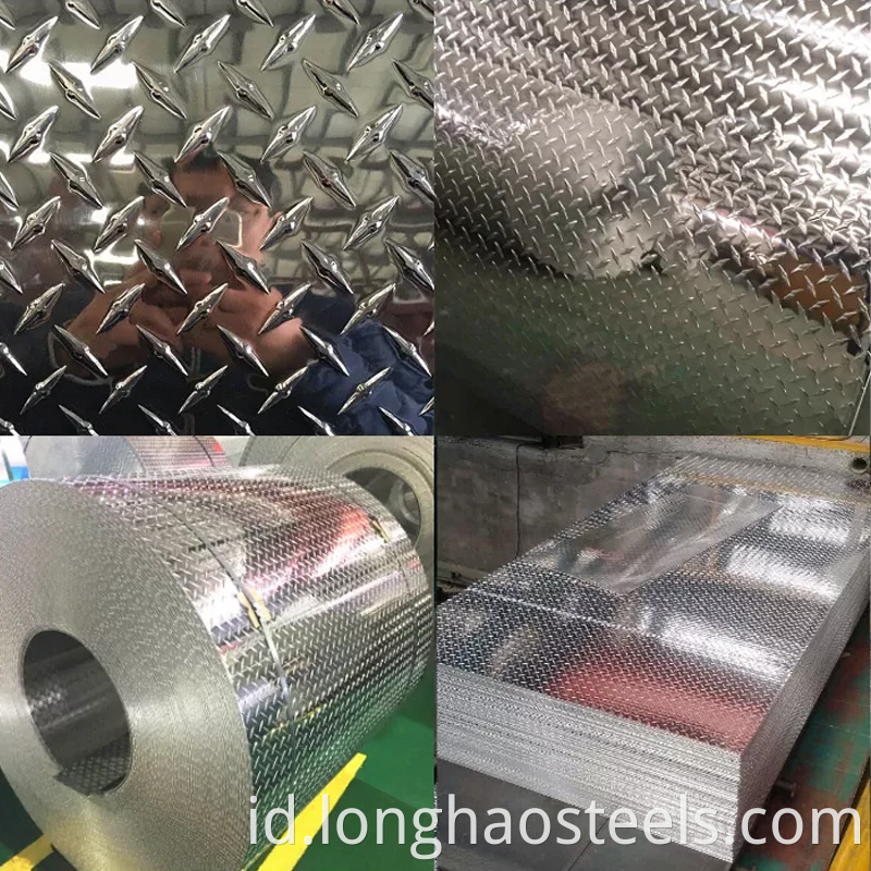 Anti-slip stainless steel sheet